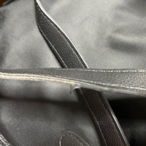 Botkier Nylon Black Polyester Lightweight Zip Tote Carry Bag 19"x12" - Picture 16 of 16